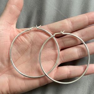 Sterking Silver Hoop Earrings